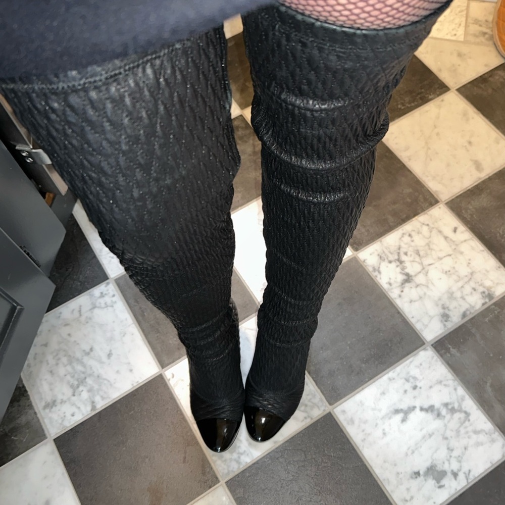 CHANEL over-the-knee boots